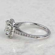 1.50 CT Cushion Cut Lab Grown Diamond Engagement Ring Mapple Gems